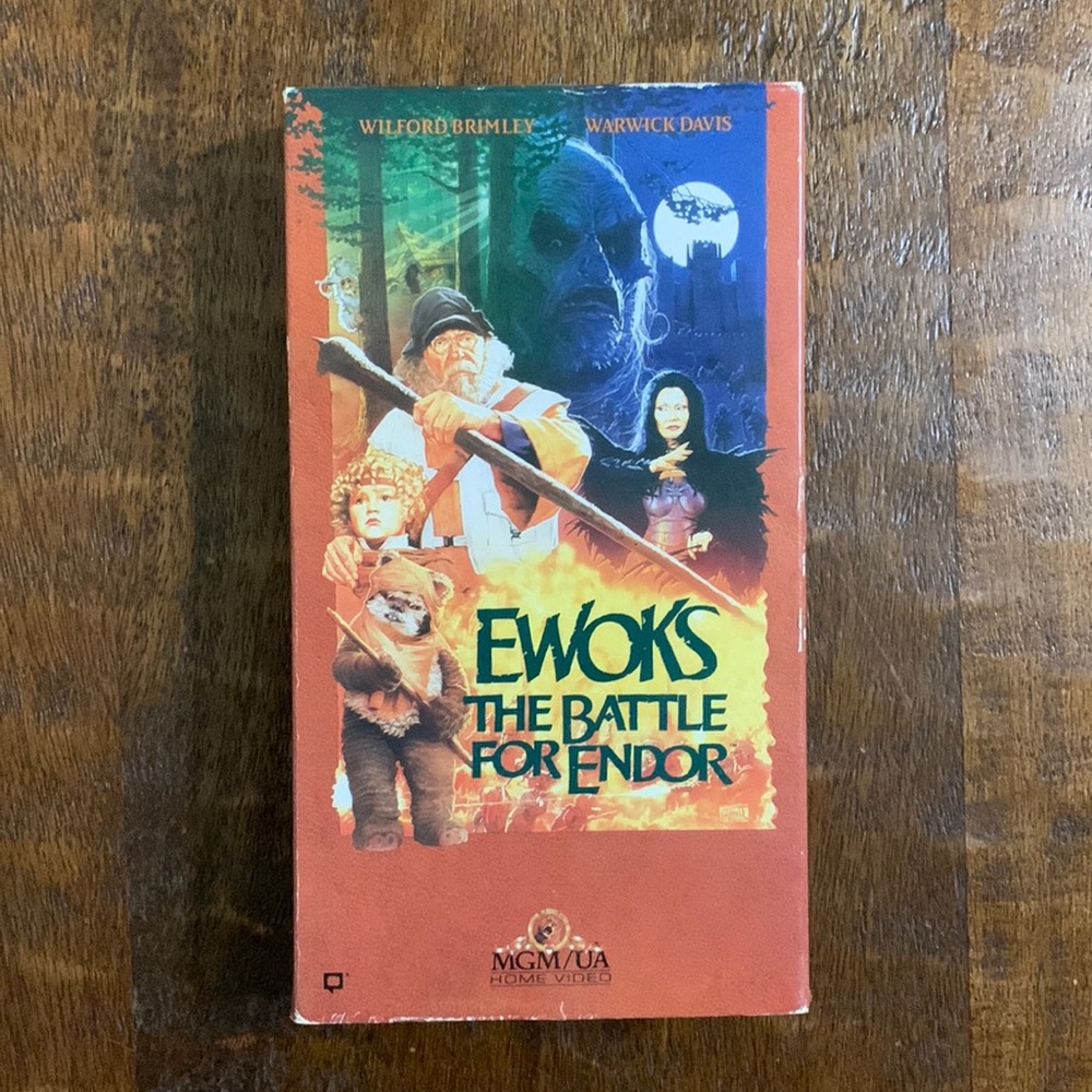 VTG Star Wars Canon Ewoks The Battle For Endor Movie 🎥 VHS 📼 Tape